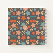 Speciaal Kinder tropisch fruit en sterrenpatroon Notitieboek (Achterkant)