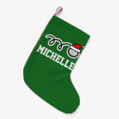 Speciaal kinder volleybalsalat kleine kerstsok (Voorkant (Hangend))