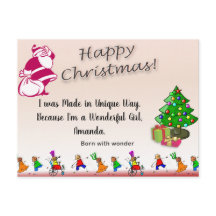 Speciaal kindercitaat GEBOREN MET WONDER Kerstmis