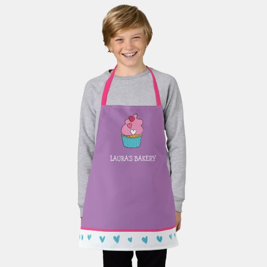 Speciaal kinderpron schort (Gedragen)