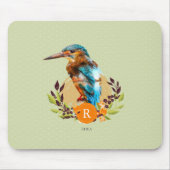 Speciaal Kingfisher en Floral Design. Muismat (Voorkant)