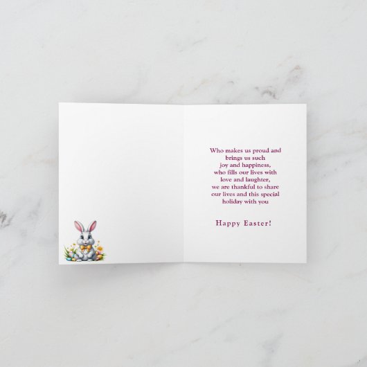 Speciaal kleinkind Paas Kaart (Binnen)