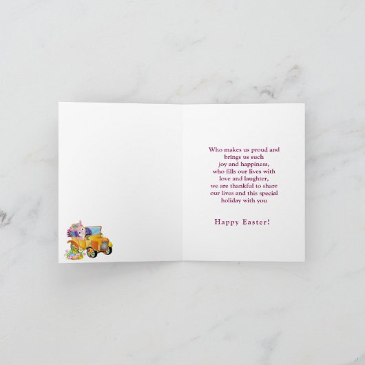 Speciaal kleinkind Paas Kaart (Binnen)