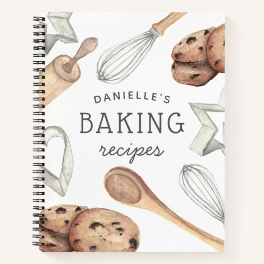 Speciaal koekjesbakkerijrecept notitieboek (Voorkant)