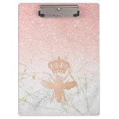 Speciaal KONINGIN BEE Roos Gold - Groot klembord (Voorkant)