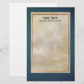 Speciaal koper en Blauwgroen geen lijnbenodigdhede Briefpapier (Voorkant / Achterkant)