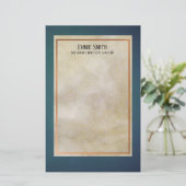 Speciaal koper en Blauwgroen geen lijnbenodigdhede Briefpapier (Staand voorkant)