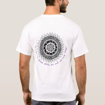 Speciaal kroonChakra Mandala T-shirt voor mannen
