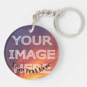 Speciaal kunstleder voor 3 jaar Jubileum Sleutelhanger (Achterkant)