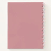 Speciaal kunstwerk Schetkboek Roze Notitieboek (Achterkant)