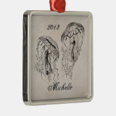 Speciaal  kwallen metalen ornament (Rechts)