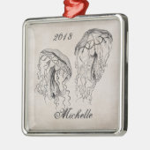 Speciaal  kwallen metalen ornament (Links)