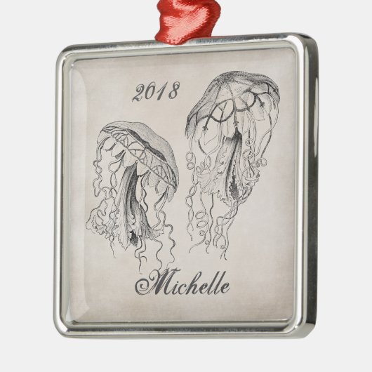 Speciaal  kwallen metalen ornament (Links)