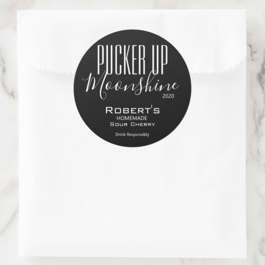 Speciaal label "Pucker Up Moonshine" (Tas)