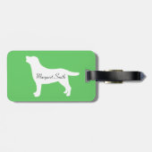 Speciaal labrador schoolschilderen bagagelabel (Achterkant horizontaal)