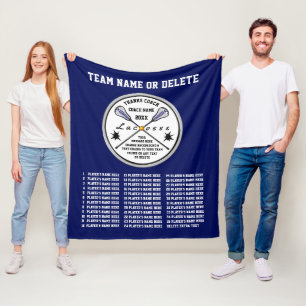 Speciaal Lacrosse Coach geeft uw KLEUREN TEKST Fleece Deken