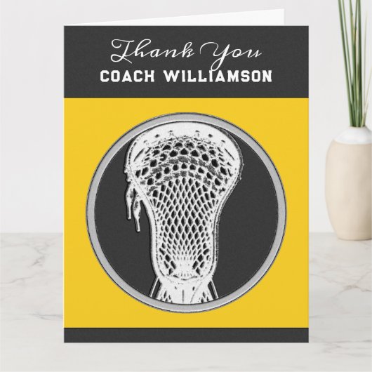 Speciaal Lacrosse Coach Kaart (Voorkant)