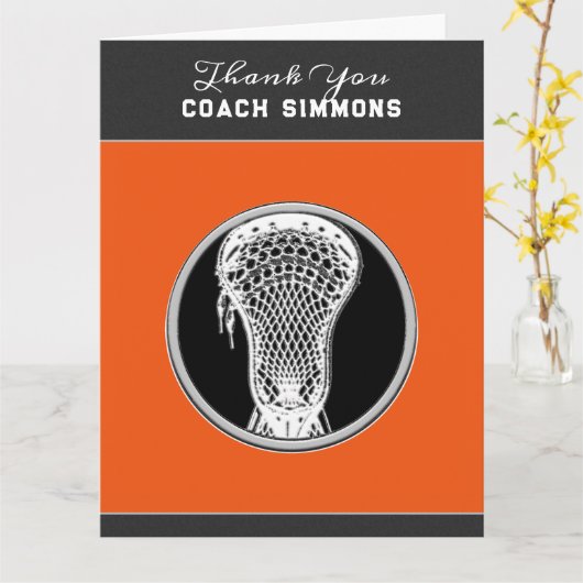 Speciaal Lacrosse Coach Kaart (Gele Bloem)