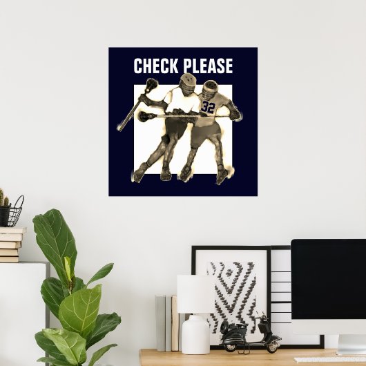Speciaal Lacrosse Decor Poster (Thuiskantoor)
