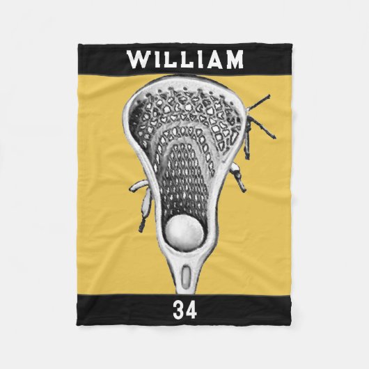 Speciaal Lacrosse Gift Fleece Deken (Voorkant)