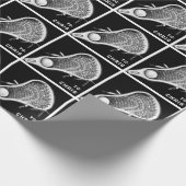 Speciaal Lacrosse Gift Wrapping Paper Cadeaupapier (Hoek)