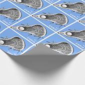Speciaal Lacrosse Gift Wrapping Paper Cadeaupapier (Hoek)