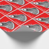 Speciaal Lacrosse Gift Wrapping Paper Cadeaupapier (Hoek)