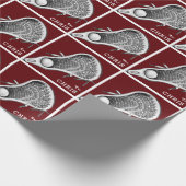 Speciaal Lacrosse Gift Wrapping Paper Cadeaupapier (Hoek)