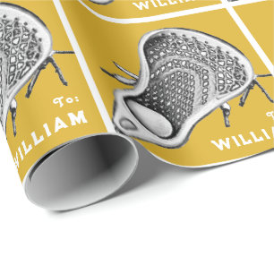 Speciaal Lacrosse Gift Wrapping Paper Cadeaupapier