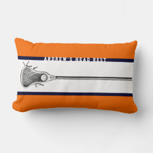 Speciaal Lacrosse Gifts Oranje Lumbar Pillow Kussen