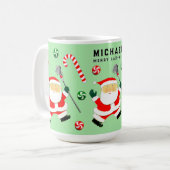 Speciaal Lacrosse Holiday Gift Two-Tone koffie Koffiemok (Voorkant links)