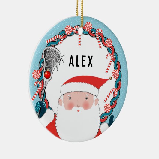 Speciaal Lacrosse Keepomwille Ceramic Ornament (Rechts)