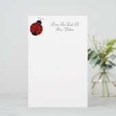 Speciaal Ladybug Stationery Briefpapier (Staand voorkant)