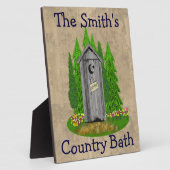 Speciaal landschap Buitenkast Bathroom Plaque Fotoplaat (Zijkant)