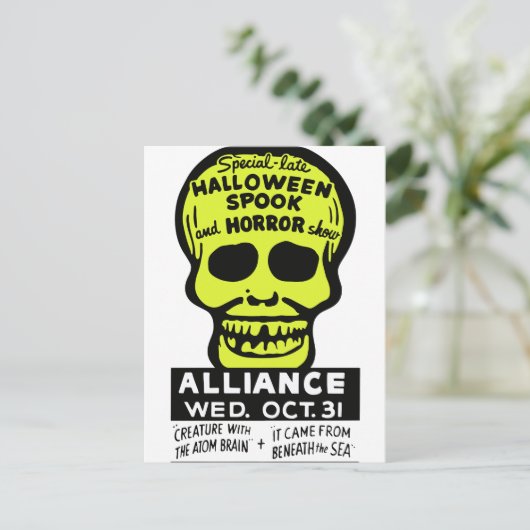 Speciaal Late Spook en Horror Show Briefkaart (Staand voorkant)