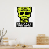 Speciaal Late Spook en Horror Show Poster (Keuken)