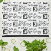 Speciaal 'Laten we gaan kamperen' Theedoek (Gevouwen)