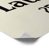 Speciaal Laundromat Art-Poster voor wasruimte Poster (Hoek)