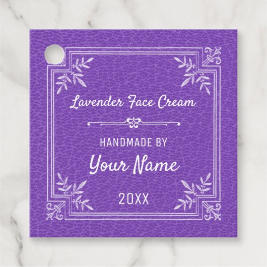 Speciaal lavender Face Cream Bedankjes Labels (Voorkant)