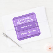Speciaal lavender Face Cream Vierkante Sticker (Envelop)