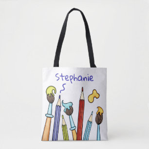 Speciaal leerlingboek Pencils en schildpadden Tote Bag