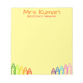 Speciaal leerlingwezen Speciaal ontwerp Post-it Op Notitieblok (Voorkant)