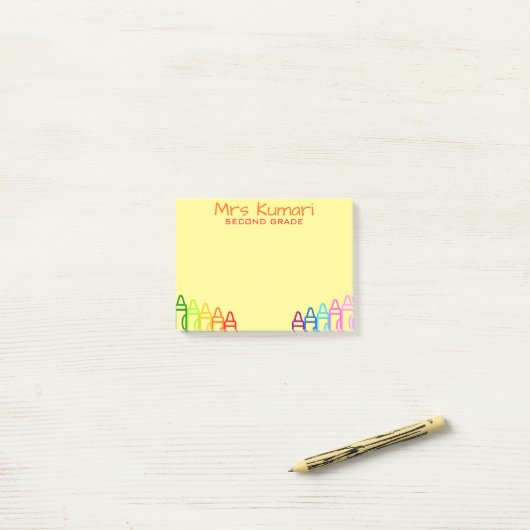 Speciaal leerlingwezen Speciaal ontwerp Post-it Op Post-it® Notes (Op bureau)