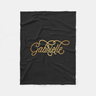Speciaal legant script Gabrielle Gold Black Fleece Deken