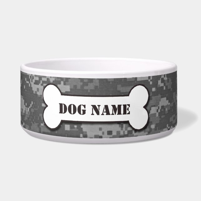 Speciaal leger ACU Camouflage Dog Bowl Voerbakje (Voorkant)