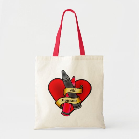 Speciaal leraar Crayon Bag Tote Bag (Voorkant)