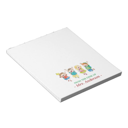 Speciaal leraar Fun-studenten Notitieblok (Schuin)