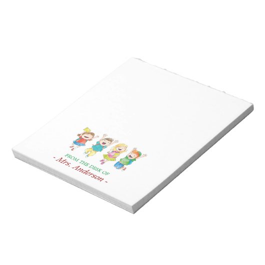 Speciaal leraar Fun-studenten Notitieblok (Linkerzijde)