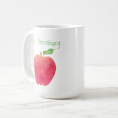 Speciaal leraar Rode Waterverf Apple-leraren Koffiemok (Voorkant links)