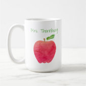 Speciaal leraar Rode Waterverf Apple-leraren Koffiemok (Links)